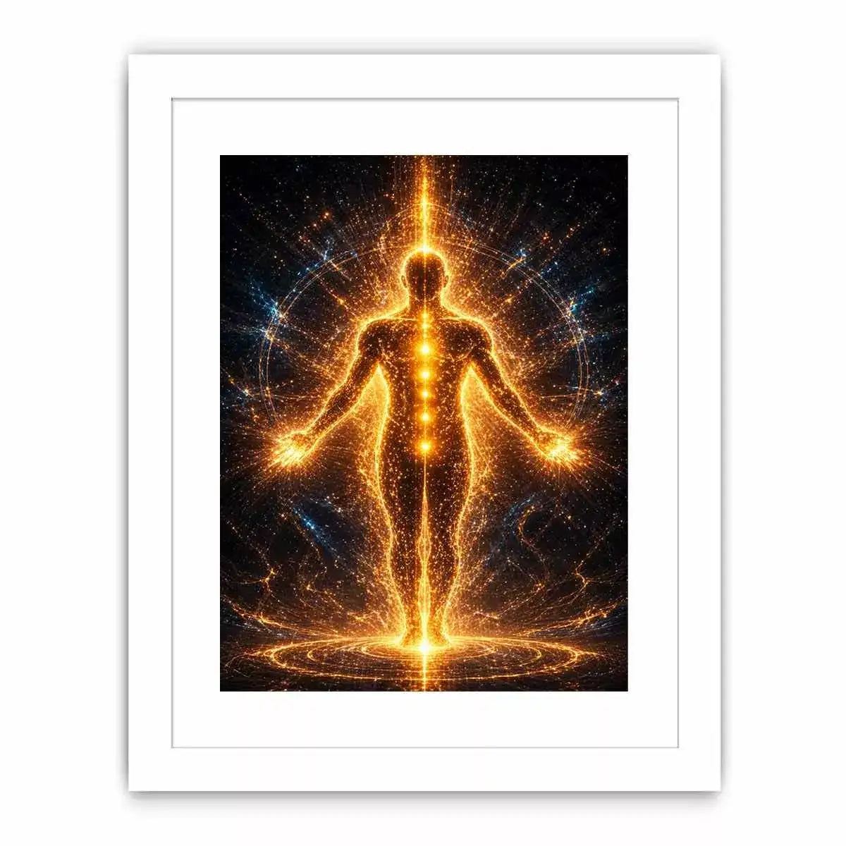 Golden Energy Canvas Print | Spiritual Awakening Light Canvas