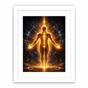 Golden Energy Canvas Print | Spiritual Awakening Light Canvas