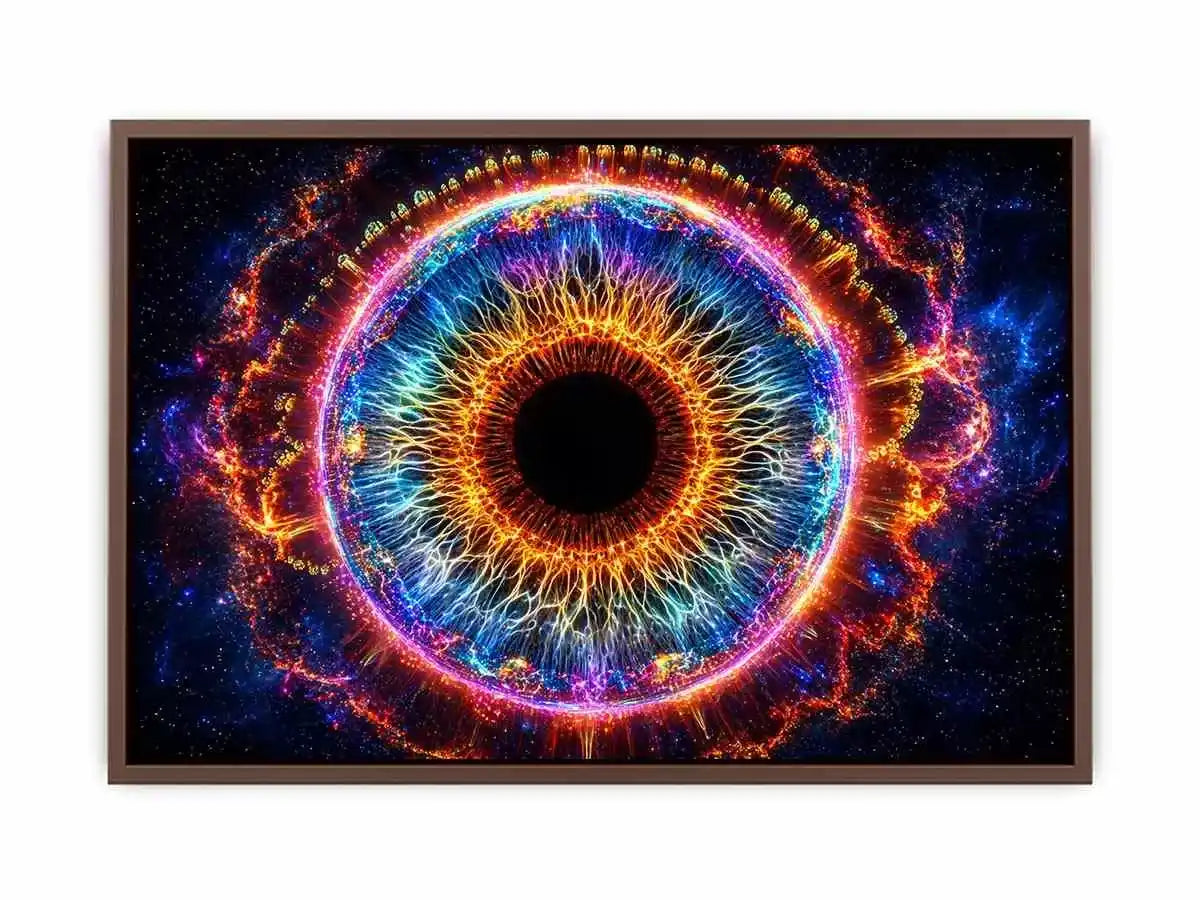 Cosmic Eye Canvas Print | Universe Vision Abstract Canvas