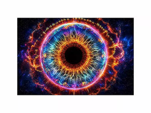 Cosmic Eye Canvas Print | Universe Vision Abstract Canvas