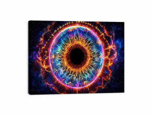 Cosmic Eye Canvas Print | Universe Vision Abstract Canvas