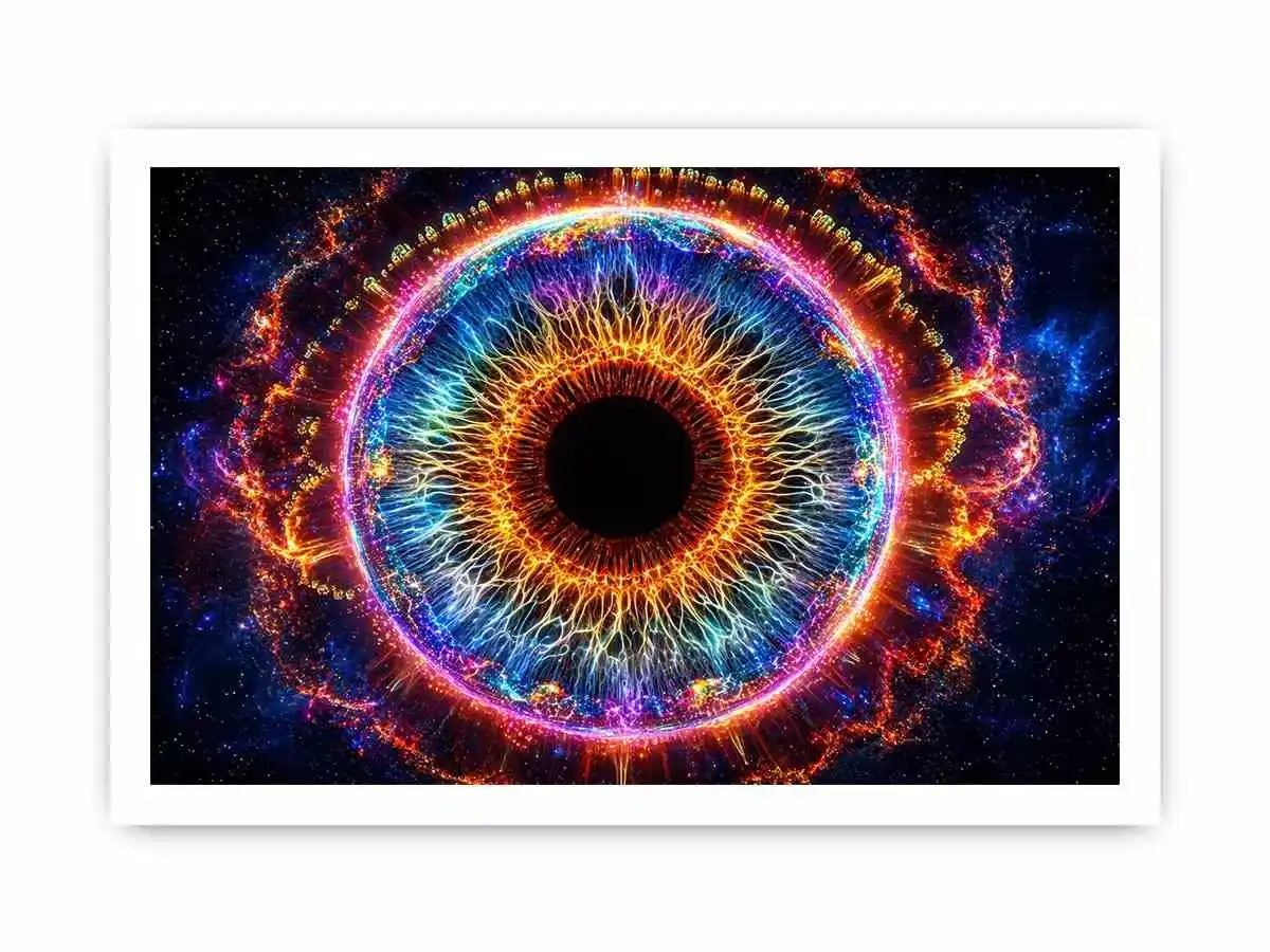 Cosmic Eye Canvas Print | Universe Vision Abstract Canvas