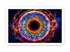 Cosmic Eye Canvas Print | Universe Vision Abstract Canvas