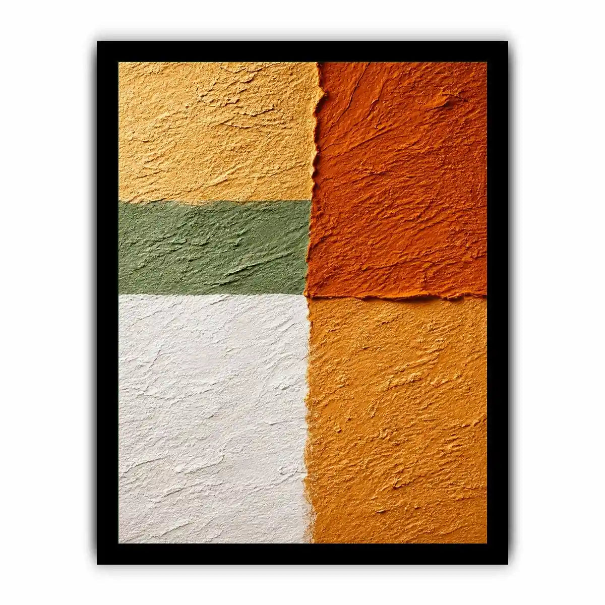 abstract textured wall art warm earthy tones terracotta beige minimalist canvas decor