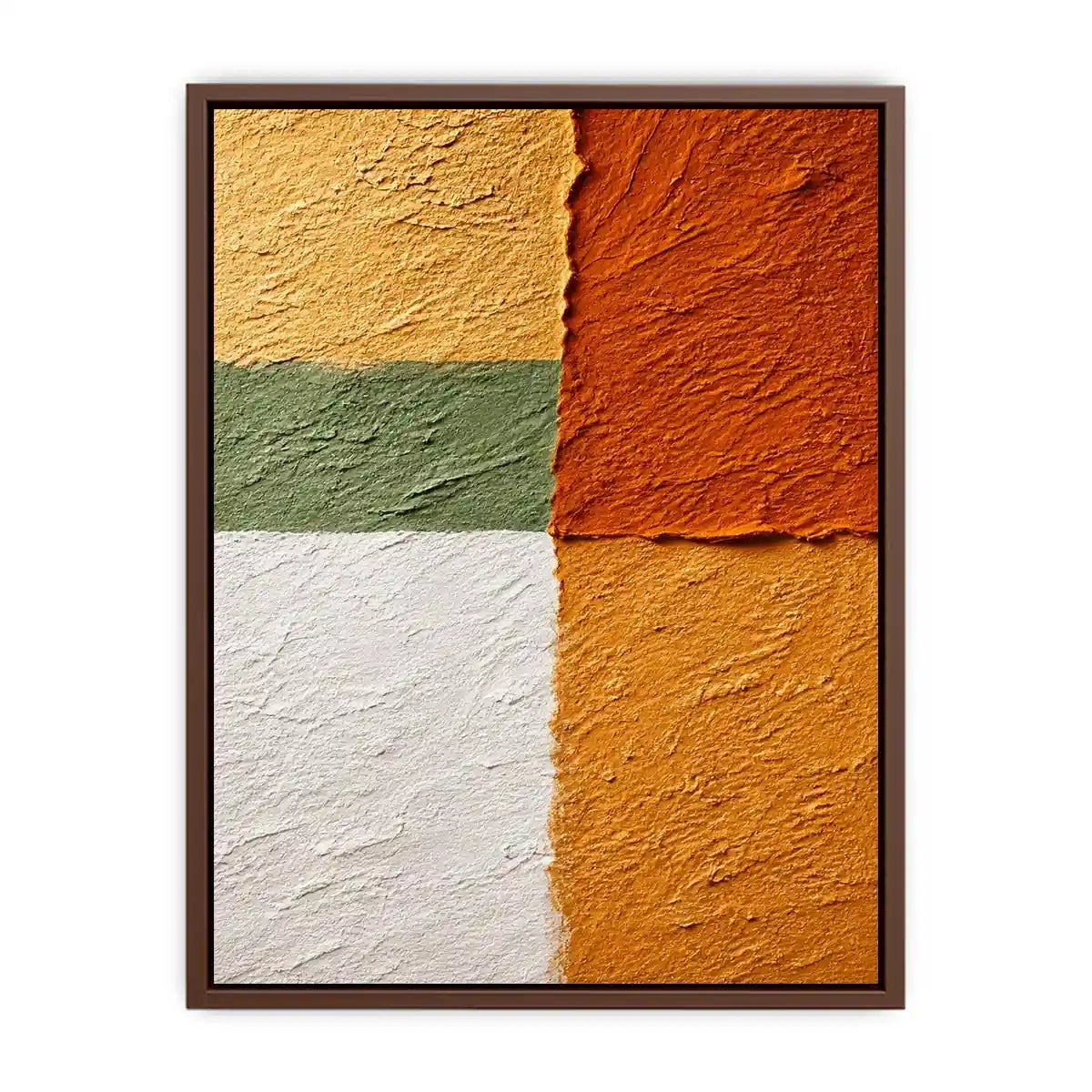 abstract textured Canvas Print warm earthy tones terracotta beige minimalist canvas decor