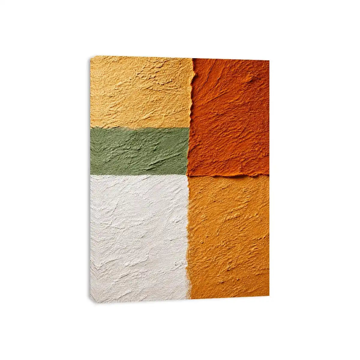 abstract textured Canvas Print warm earthy tones terracotta beige minimalist canvas decor
