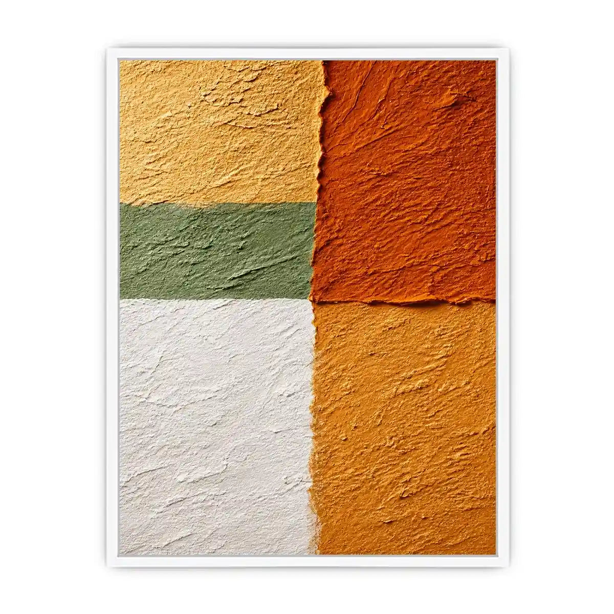 abstract textured Canvas Print warm earthy tones terracotta beige minimalist canvas decor