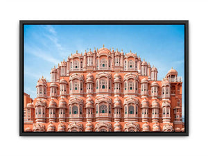 Hawa Mahal Jaipur pink palace architecture India heritage building Canvas Print canvas decor