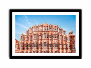 Hawa Mahal Jaipur pink palace architecture India heritage building Canvas Print canvas decor