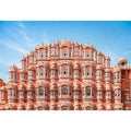 Hawa Mahal Jaipur pink palace architecture India heritage building Canvas Print canvas decor