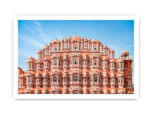 Hawa Mahal Jaipur pink palace architecture India heritage building Canvas Print canvas decor