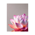 Minimalist pink lotus flower Canvas Print soft pastel floral canvas serene decor