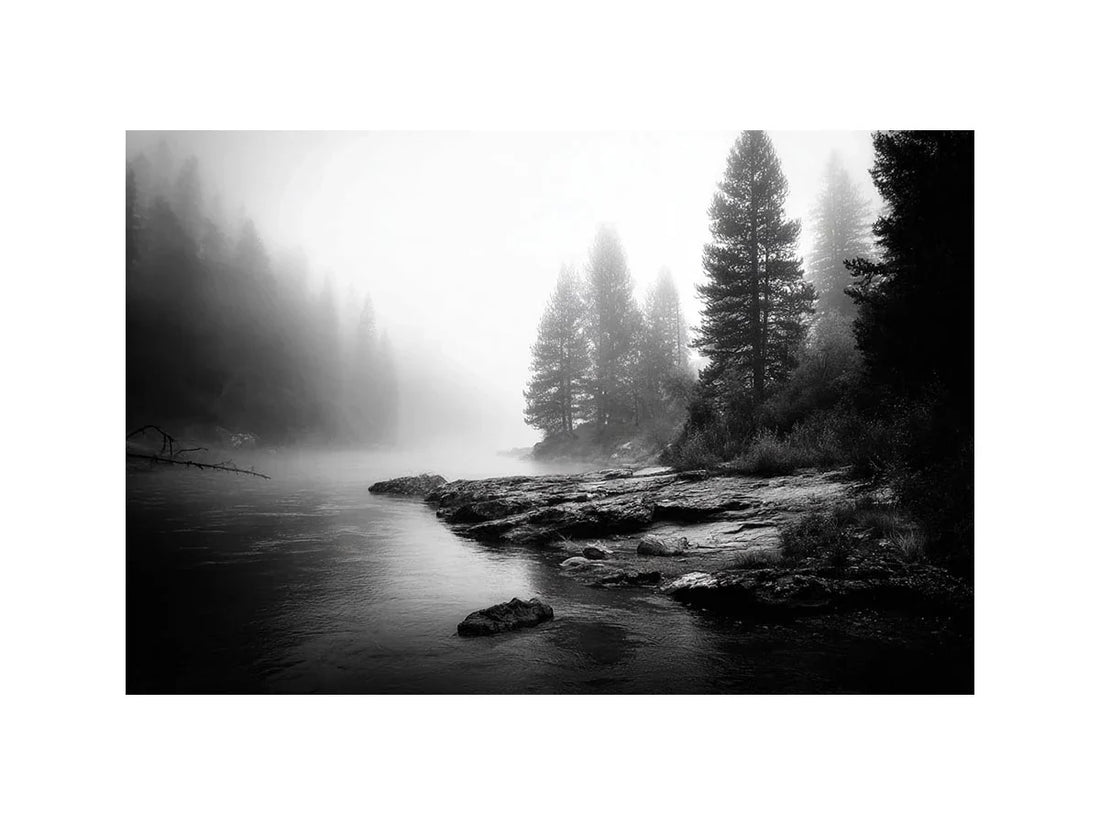 Silent Mist Waters canvas print for soft Hamptons wall art styling