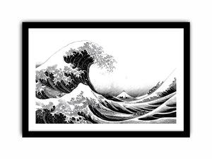 japanese wave line art canvas print modern living room ont601.webp