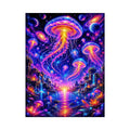 cosmic jellyfish fantasy canvas wall art ont633 