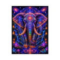 cosmic elephant sacred geometry canvas art ont634 