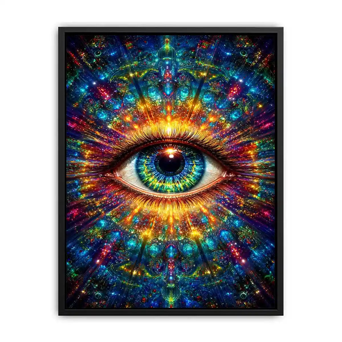 cosmic eye psychedelic canvas wall art ont638 