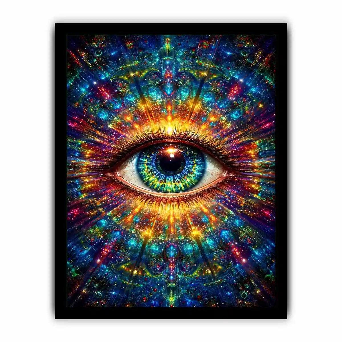 cosmic eye psychedelic canvas wall art ont638 