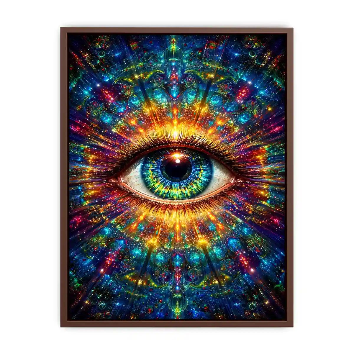 cosmic eye psychedelic canvas wall art ont638 