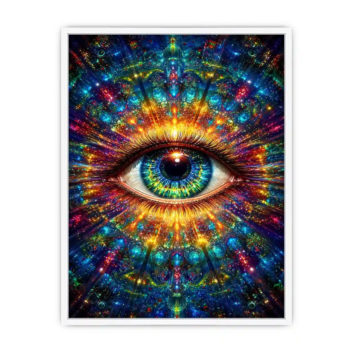 cosmic eye psychedelic canvas wall art ont638 