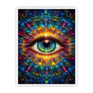 cosmic eye psychedelic canvas wall art ont638 