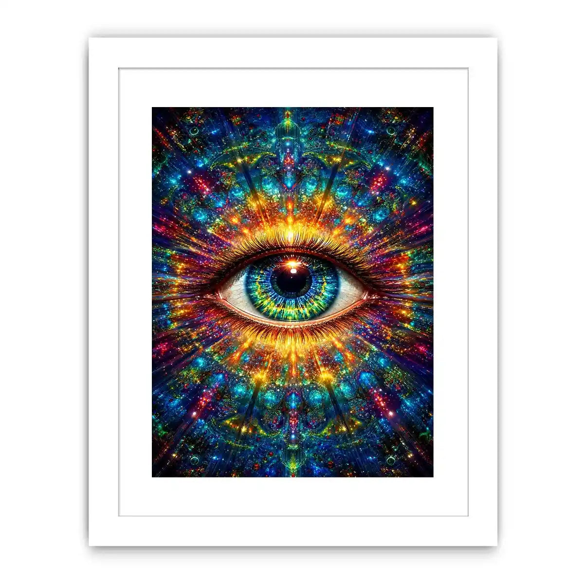 cosmic eye psychedelic canvas wall art ont638 