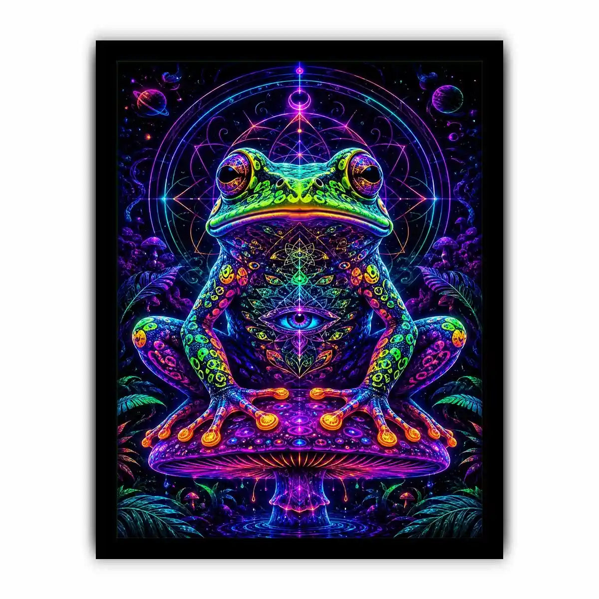 cosmic neon toad awakening psychedelic frog wall art.jpg