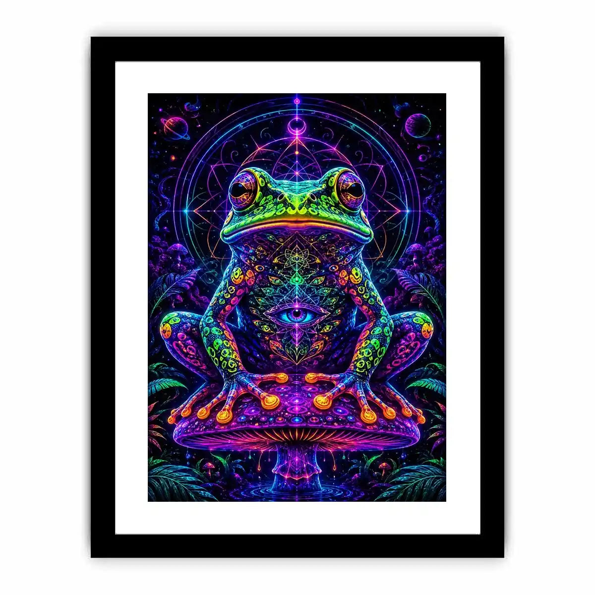 cosmic neon toad awakening psychedelic frog wall art.jpg