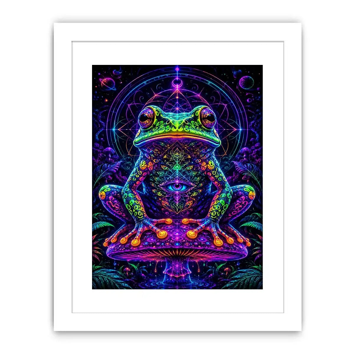 cosmic neon toad awakening psychedelic frog wall art.jpg