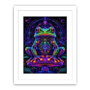 cosmic neon toad awakening psychedelic frog wall art.jpg