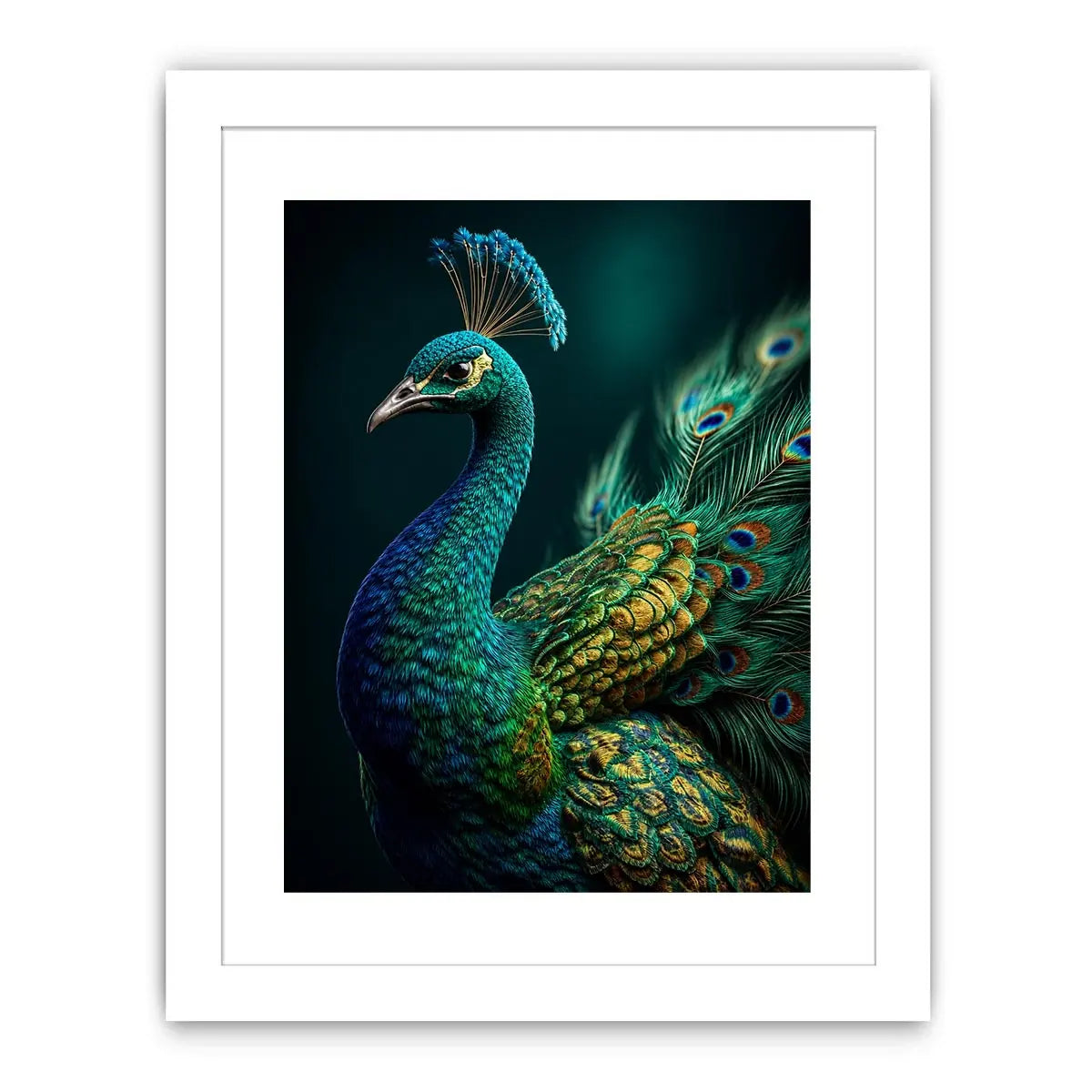 emerald peacock majesty luxury wildlife wall art.jpg