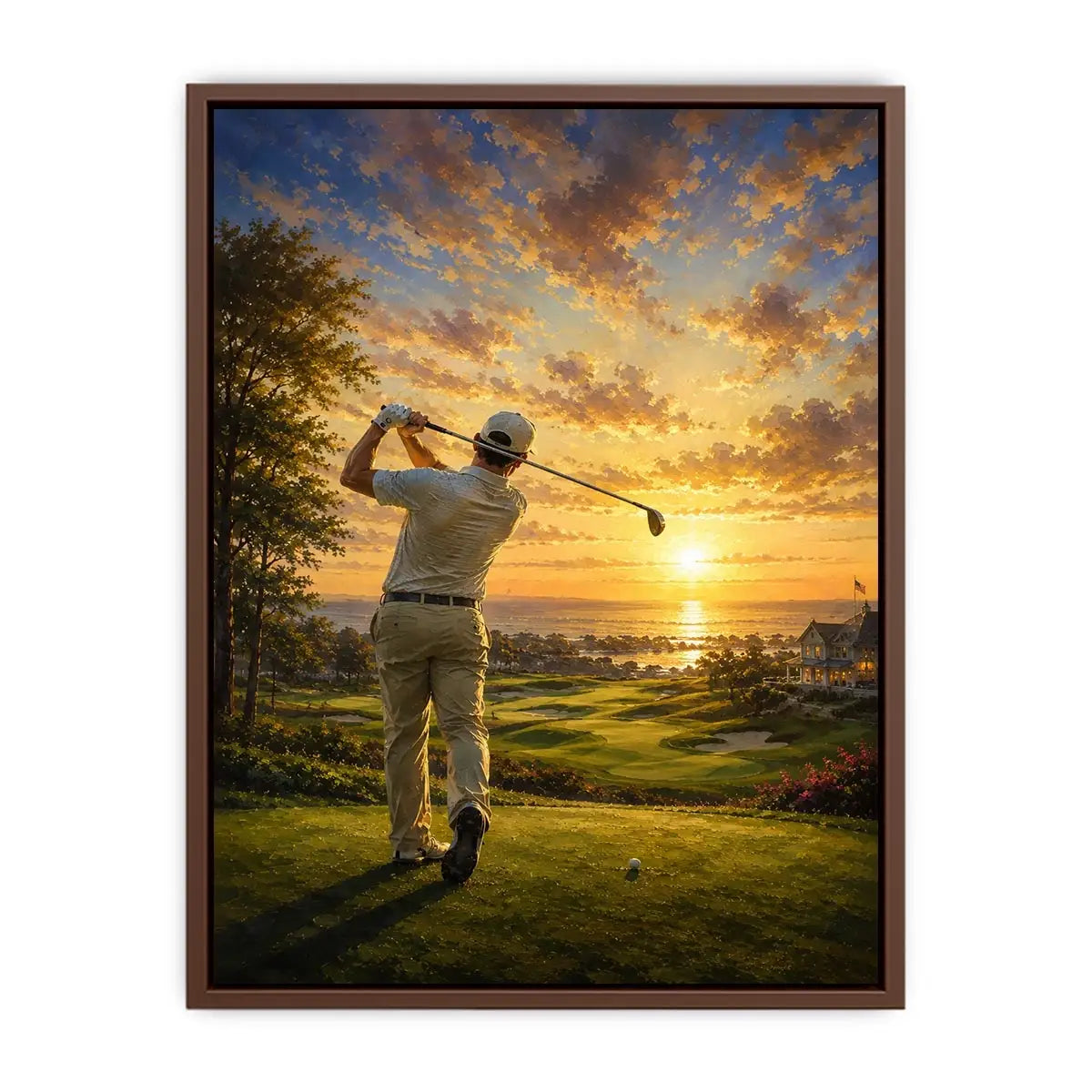 golden fairway sunrise impressionist golf wall art.jpg
