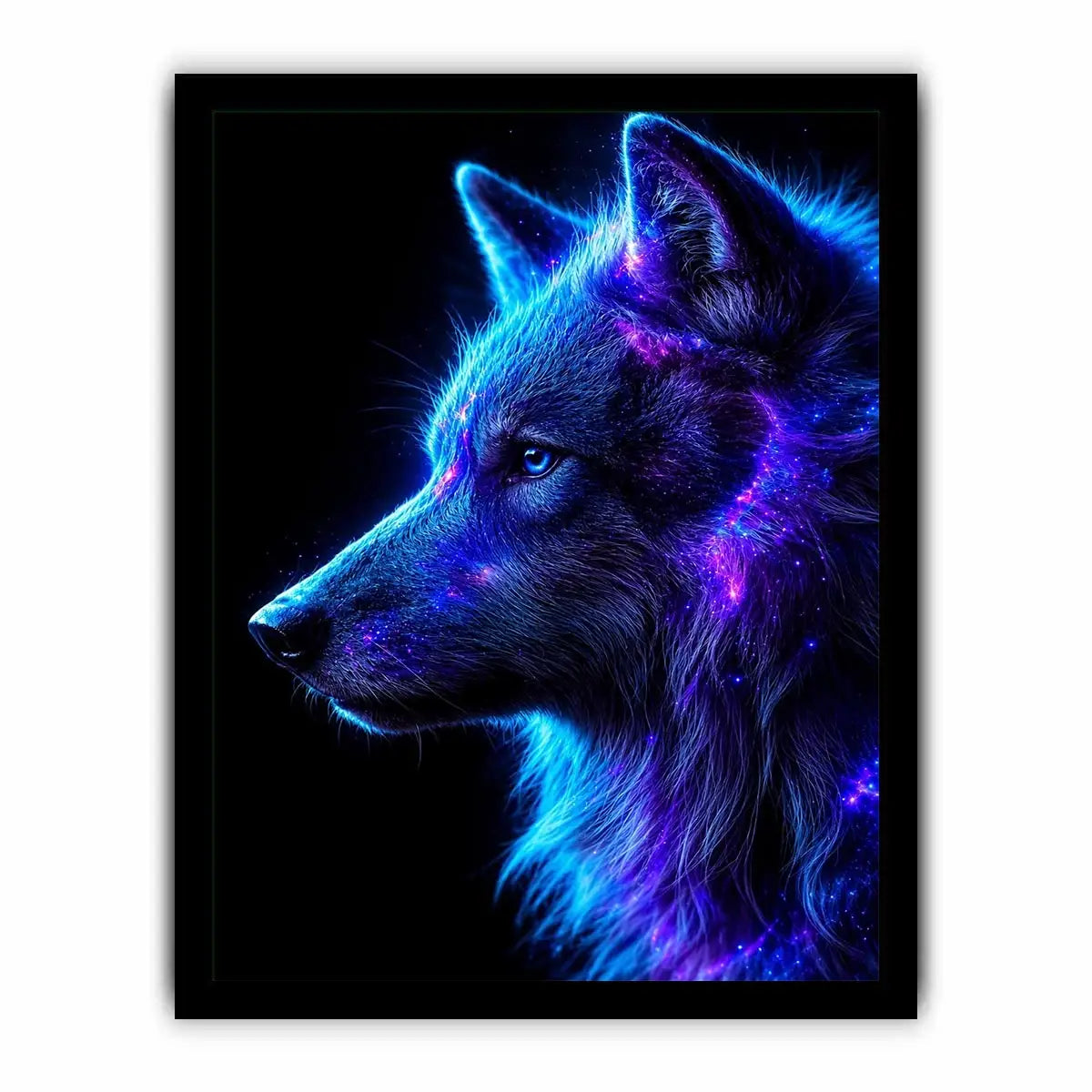 ain cosmic wolf canvas art modern living room