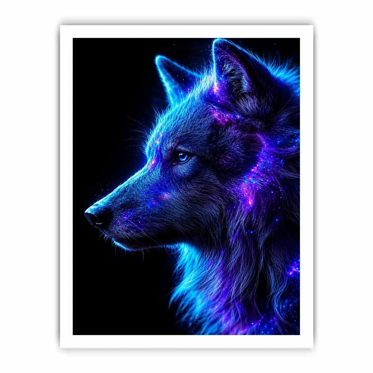 ain cosmic wolf canvas art modern living room