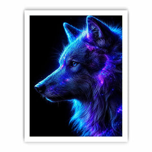 ain cosmic wolf canvas art modern living room