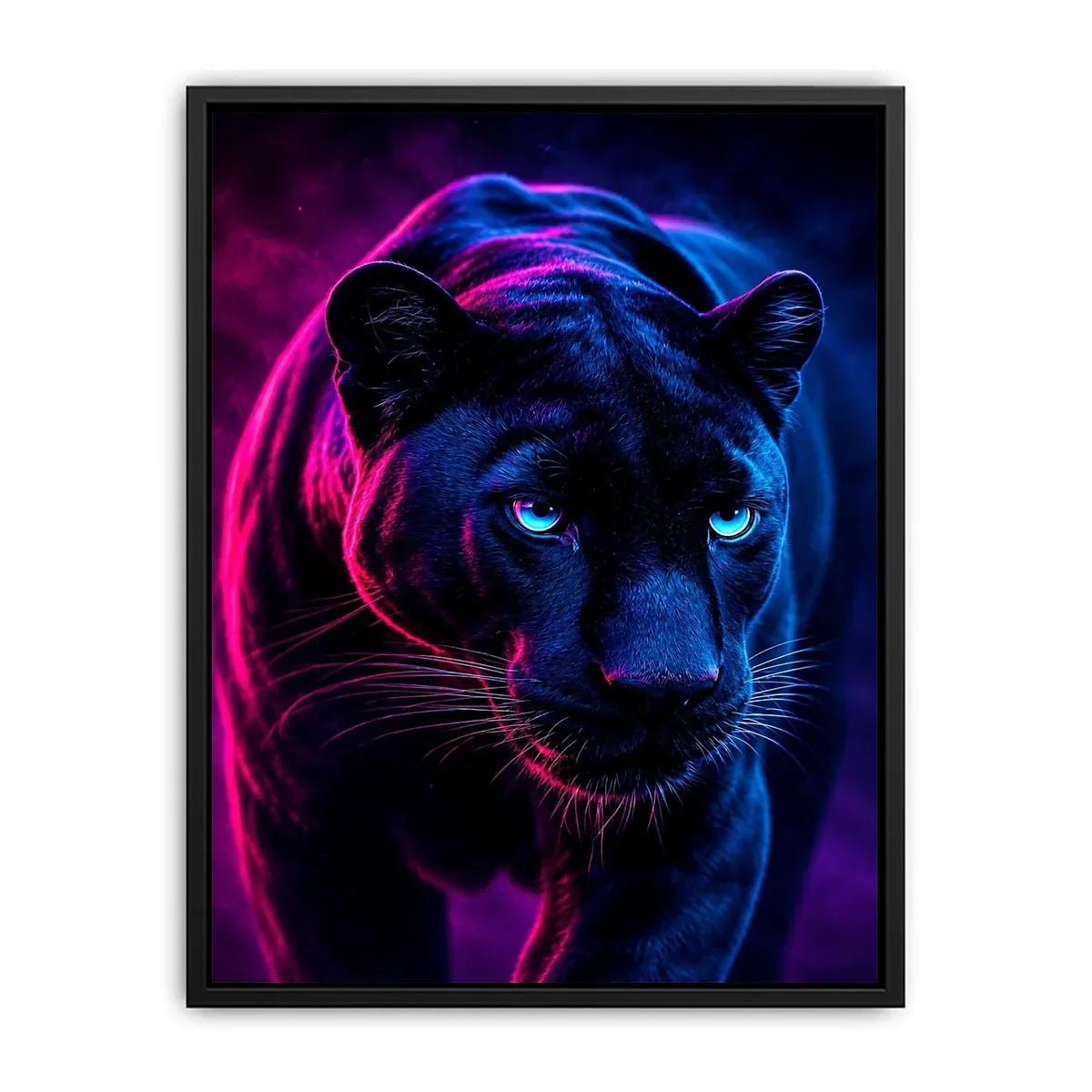   black panther wall art modern bedroom