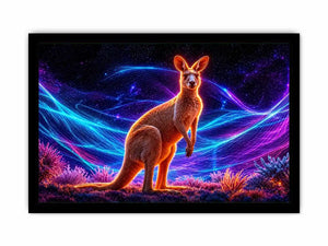   colorful kangaroo artwork contemporary decor