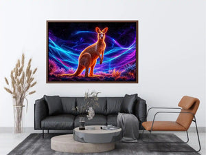   colorful kangaroo artwork contemporary decor