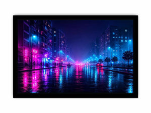   neon city wall decor urban interiors
