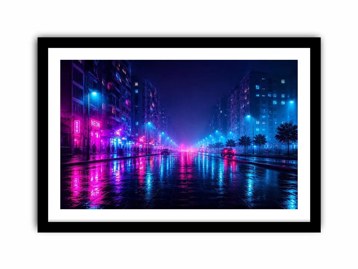   neon city wall decor urban interiors