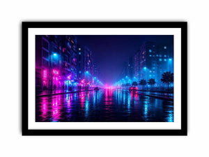   neon city wall decor urban interiors