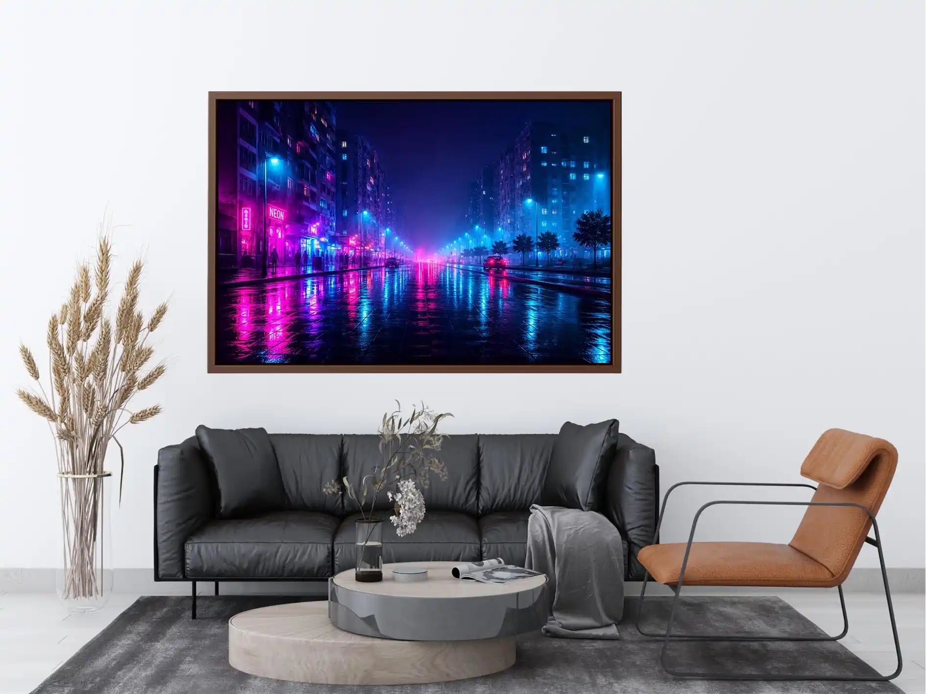   neon city wall decor urban interiors