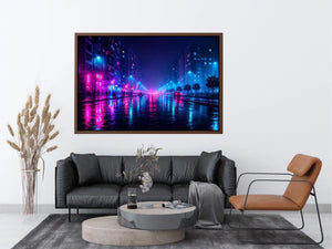   neon city wall decor urban interiors