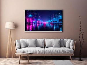   neon city wall decor urban interiors