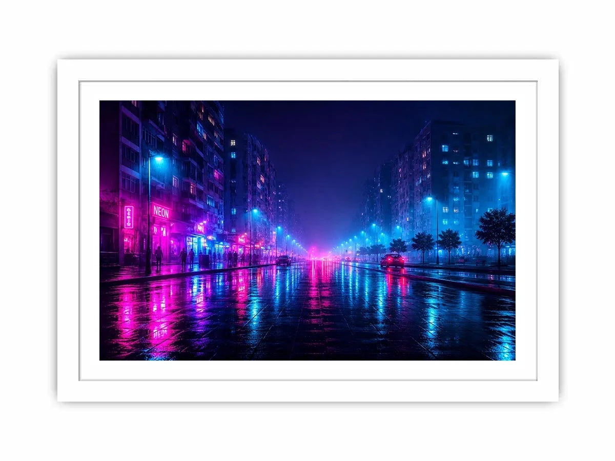   neon city wall decor urban interiors