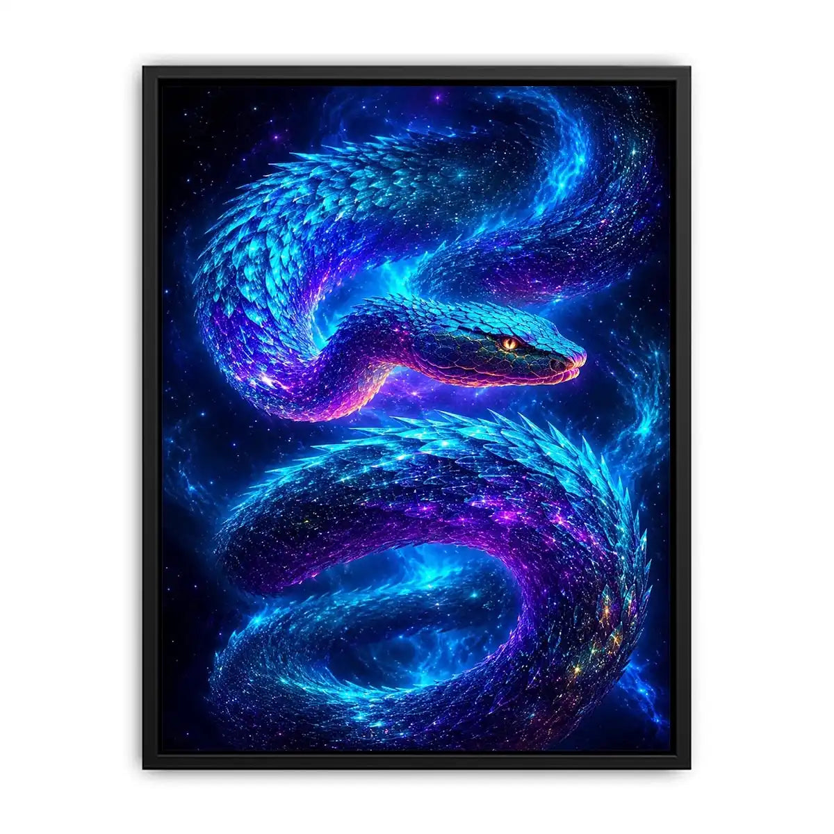   galaxy serpent modern canvas art