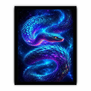   galaxy serpent modern canvas art