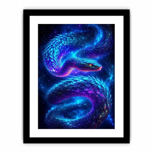   galaxy serpent modern canvas art