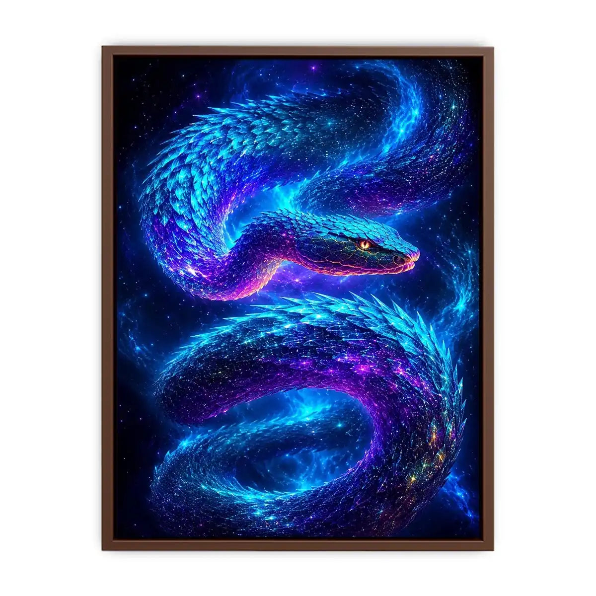   galaxy serpent modern canvas art