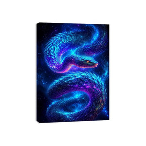   galaxy serpent modern canvas art
